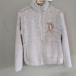 Disney Cream and Brown Sherpa Jacket